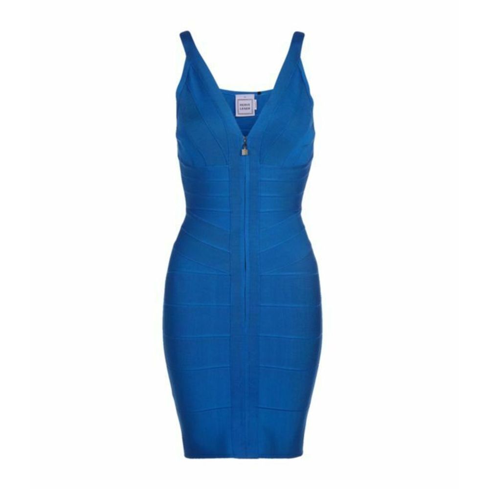 Herve Leger XS Blue Pasha Bandage Dress